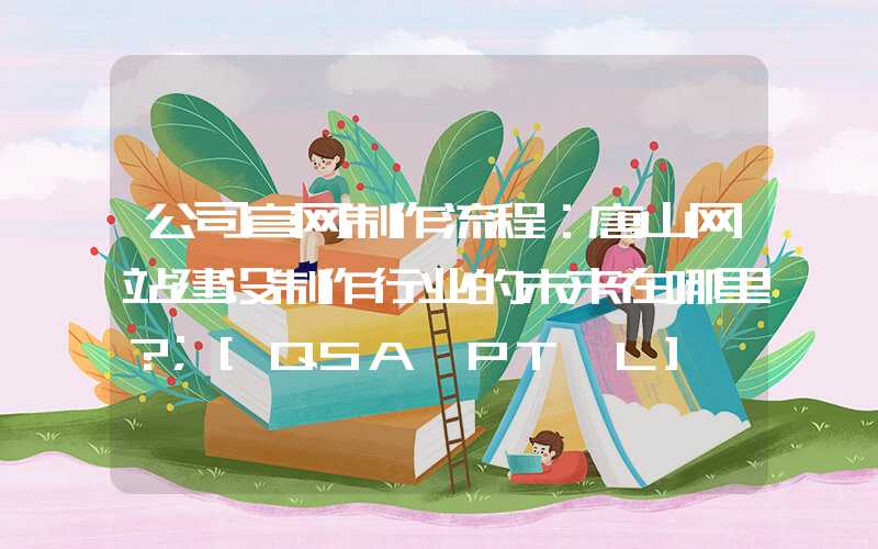 公司官网制作流程：唐山网站建设制作行业的未来在哪里？