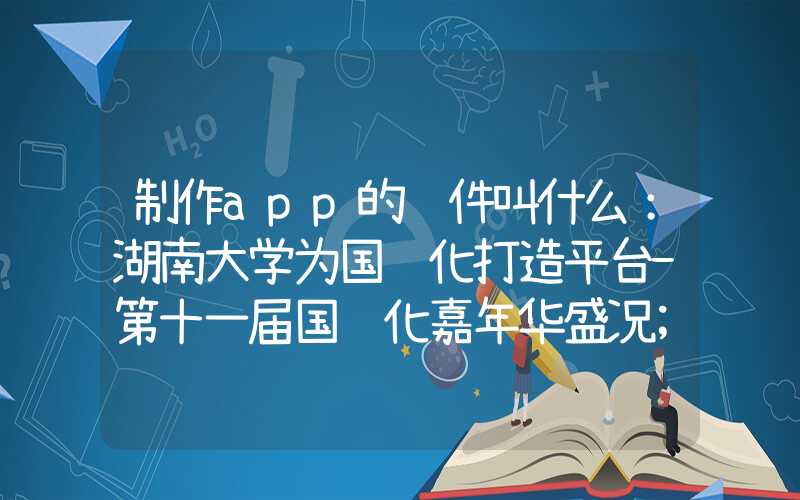 制作app的软件叫什么：湖南大学为国际化打造平台-第十一届国际化嘉年华盛况