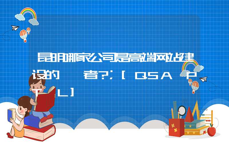 昆明哪家公司是高端网站建设的佼佼者？