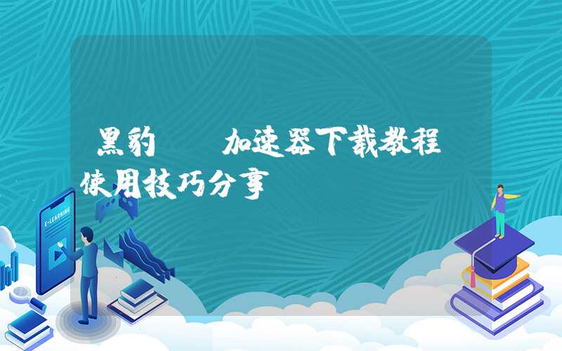 黑豹VP加速器下载教程及使用技巧分享