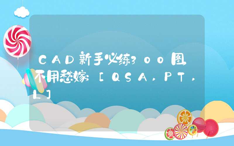 CAD新手必练300图，不用愁嫁