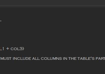 【mysql表分区系】mysql创建分区表提示A PRIMARY KEY must include all columns in the table‘s partitioning function