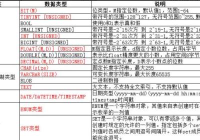 【MySQL】MySQL数据类型