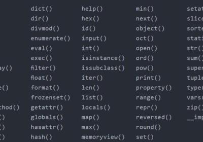 Python从入门到网络爬虫（内置函数详解）