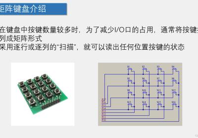 51单片机编程应用（C语言）：矩阵键盘