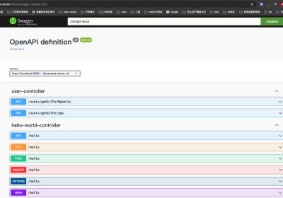 java：springboot3集成swagger（springdoc-openapi-starter-webmvc-ui）