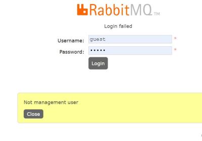 解决RabbitMq登录时报出Not management user(Login failed)错误