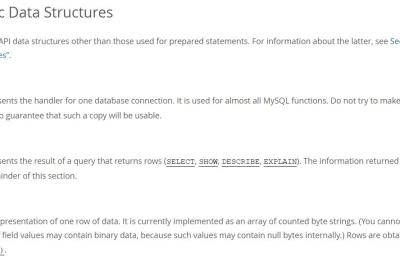 详解MySQL C API 相关接口(大白话就是：MySQL的c语言怎么写)