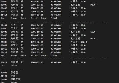 SQL SERVER专题实验4 复杂查询