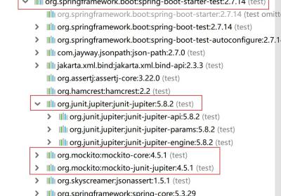 Springboot中JUNIT5单元测试＋Mockito详解