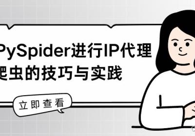 使用PySpider进行IP代理爬虫的技巧与实践