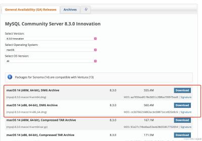 Mac安装及配置MySql及图形化工具MySQLworkbench安装