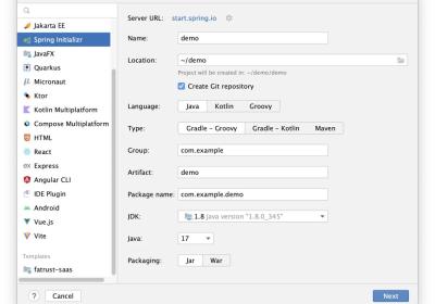 Idea Spring Initializr没有 Java 8选项解决办法