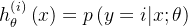 逻辑回归(Logistic Regression),h_\theta^{\left( i \right)}\left( x \right)=p\left( y=i|x;\theta \right),第59张