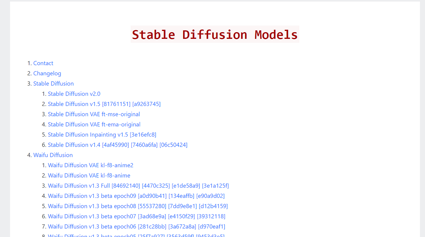 万字长文：Stable Diffusion 保姆级教程,stable diffusion list of models on Rentry,第36张