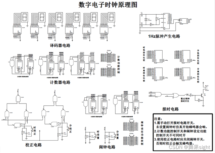 【数字电子技术课程设计】多功能数字电子钟的设计,第15张