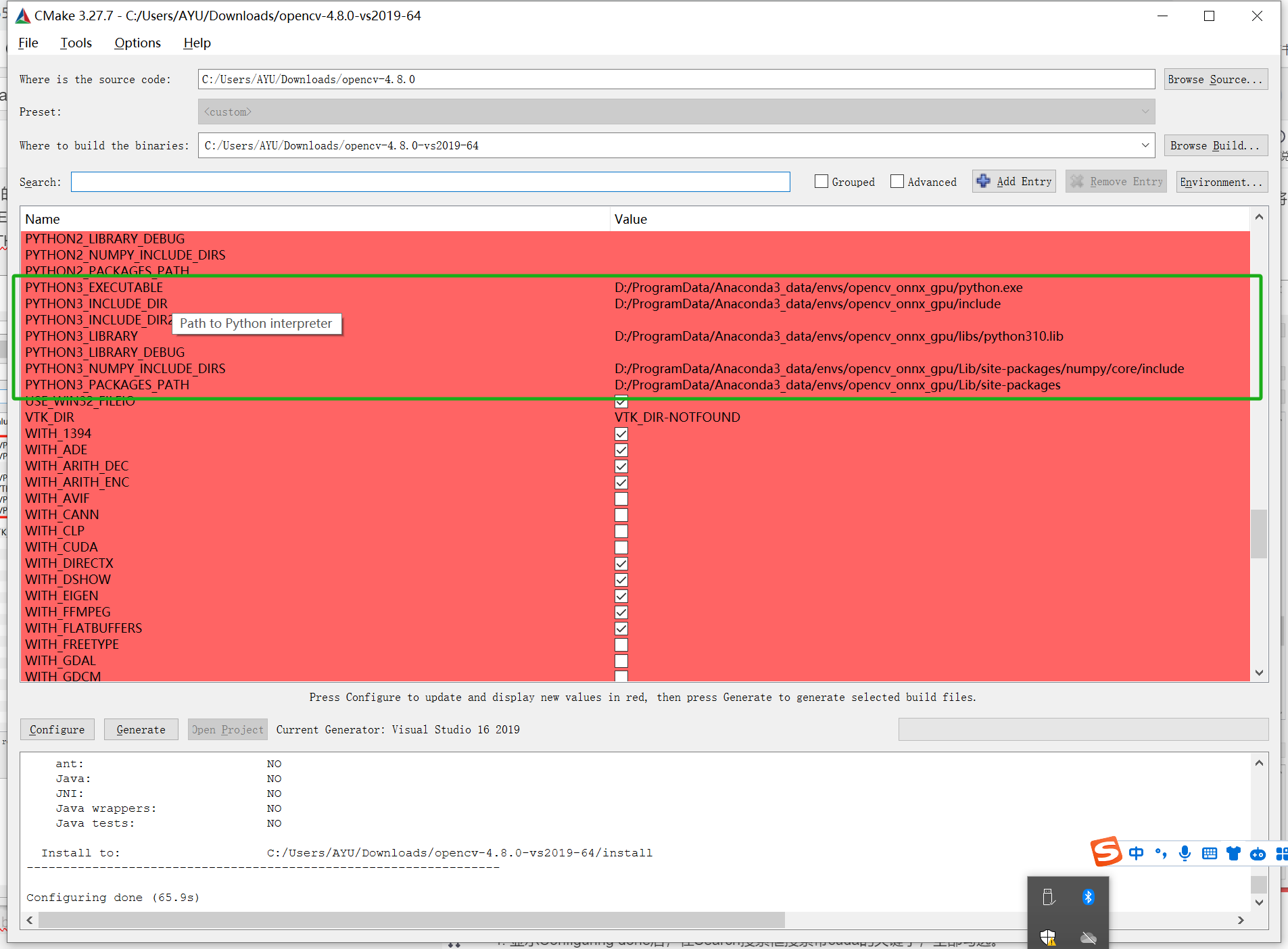 【opencv】【GPU】windows10下opencv4.8.0-cuda Python版本源码编译教程,第13张