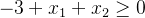 逻辑回归(Logistic Regression),-3+{x_1}+{x_2} \geq 0,第26张