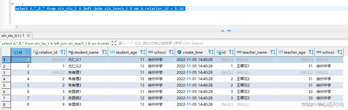 Mysql表关联简单介绍（inner join、left join、right join、full join不支持、笛卡尔积）,在这里插入图片描述,第5张