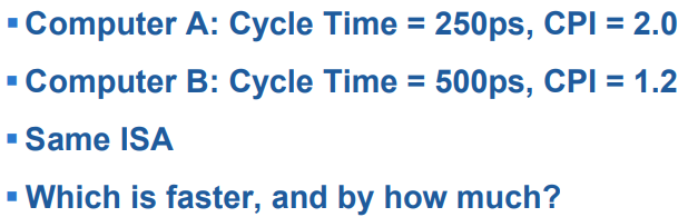 【计算机架构】响应时间和吞吐量 | 相对性能 | 计算 CPU 时间 | 指令技术与 CPI | T=CCCR, CC=IC*CPI,第41张