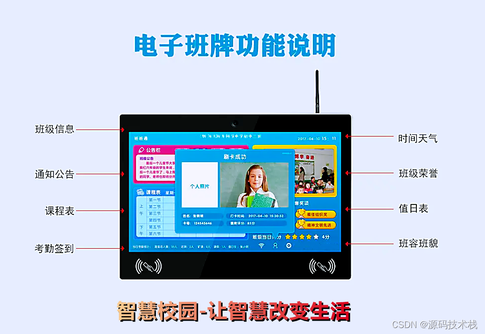 Springboot智慧校园电子班牌统一管理平台源码,第4张