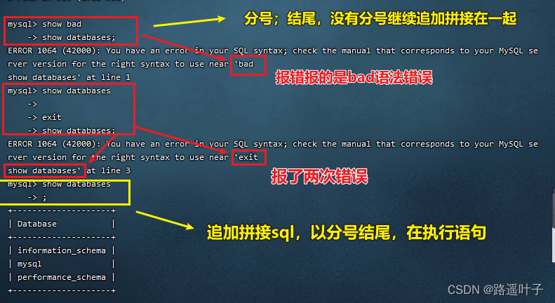 ERROR 1064 (42000): You have an error in your SQL syntax； check the manual ...,第2张