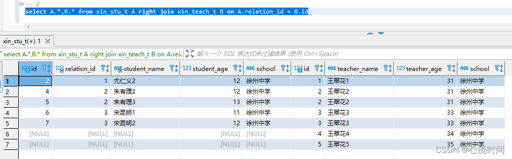 Mysql表关联简单介绍（inner join、left join、right join、full join不支持、笛卡尔积）,在这里插入图片描述,第7张