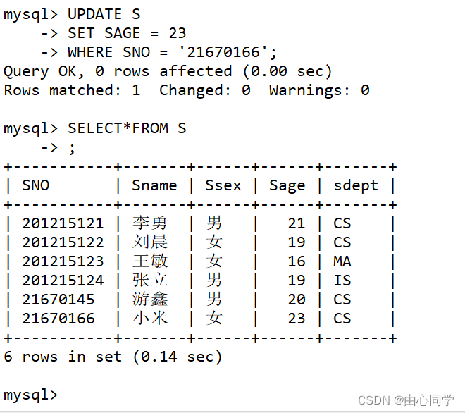 用SQL语句操作Oracle数据库——数据更新,在这里插入图片描述,第6张