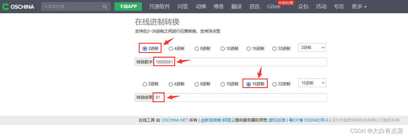 你不一定了解MySQL中的Decimal数据类型,将二进制数10000001转换为十六进制数，得到 81 ,第21张