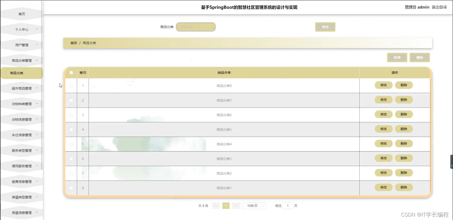 计算机毕业设计 基于SpringBoot的智慧社区管理系统的设计与实现 Java实战项目 附源码+文档+视频讲解,第17张