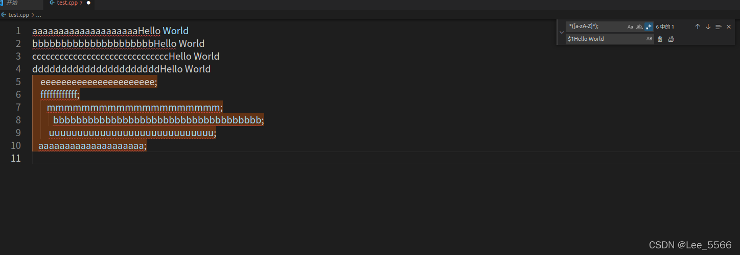 VSCode中巧用正则表达式快速处理字符段,请添加图片描述,第6张