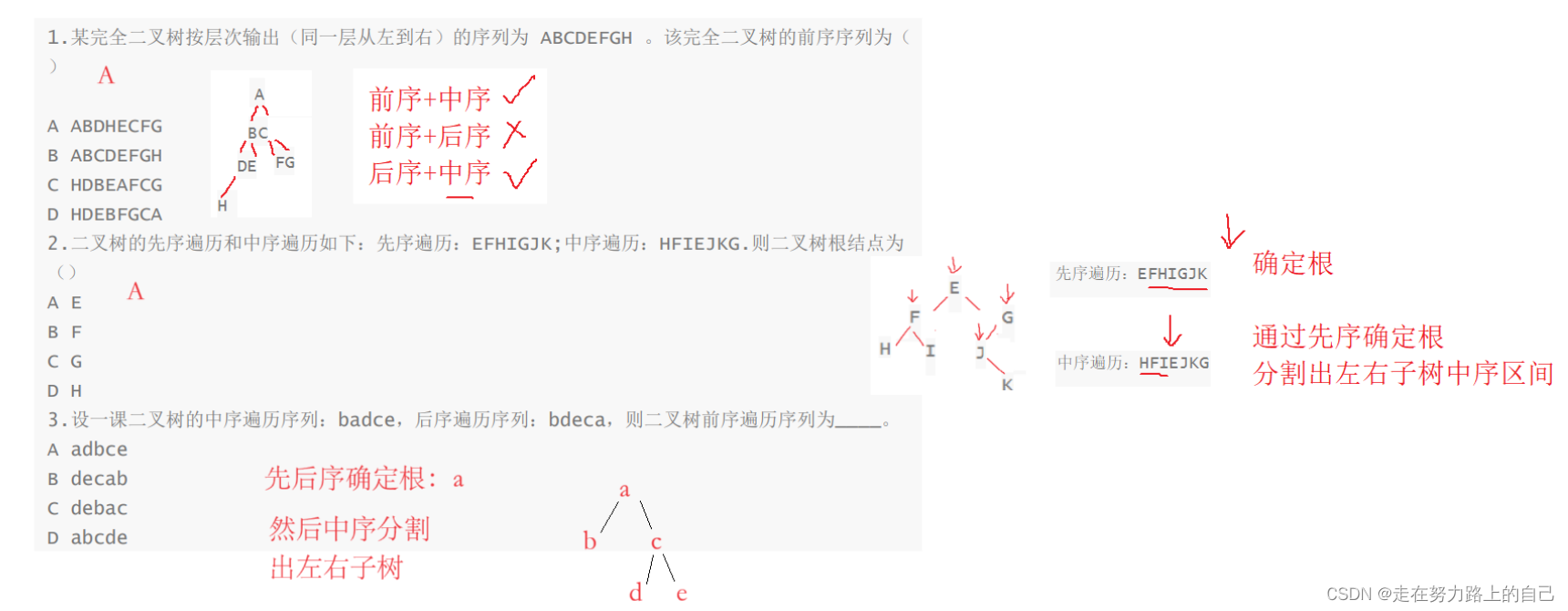 二叉树详解(深度优先遍历、前序，中序，后序、广度优先遍历、二叉树所有节点的个数、叶节点的个数),第16张