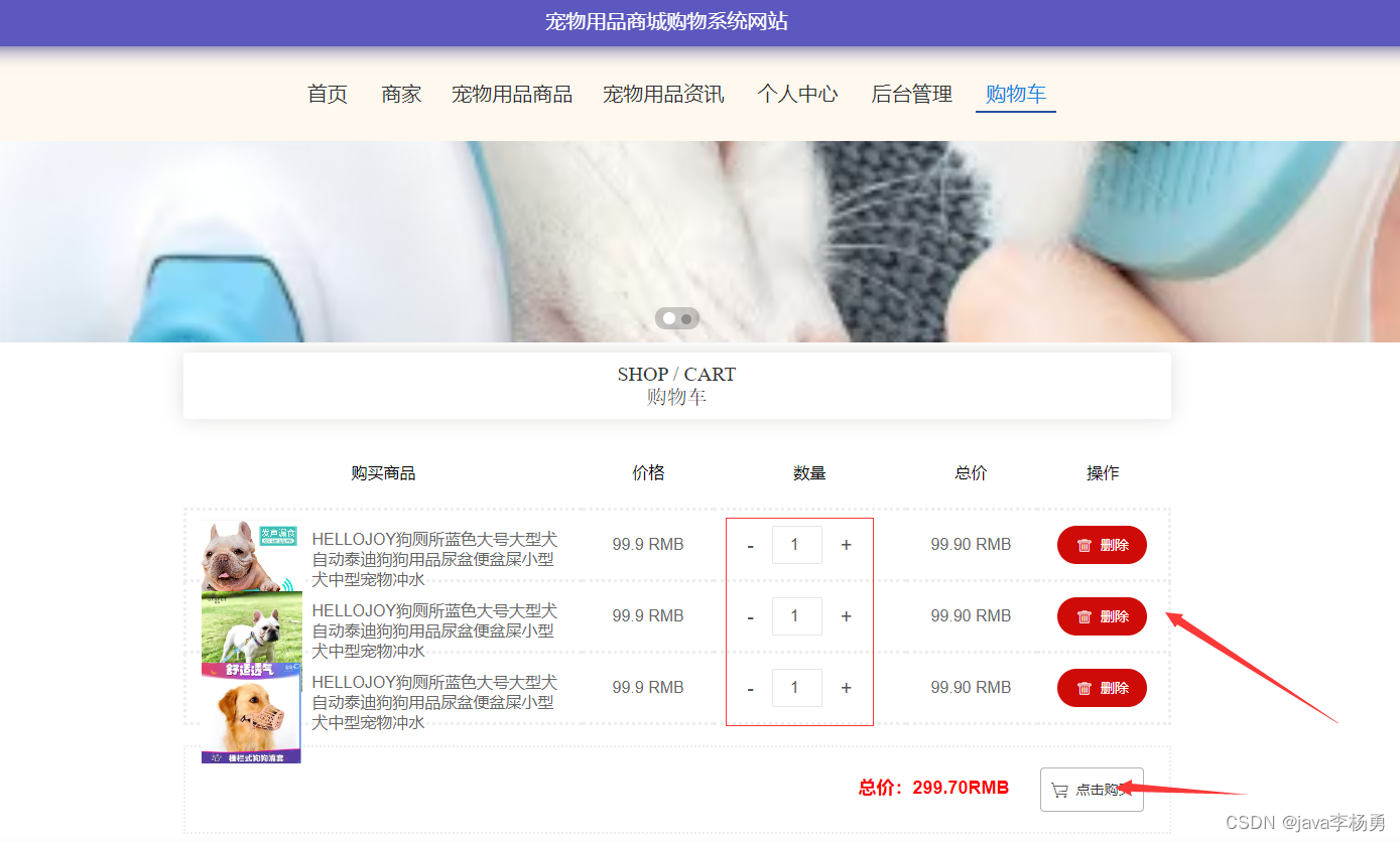 基于Java+Springboot+Vue+elememt宠物用品商城系统设计实现,第9张