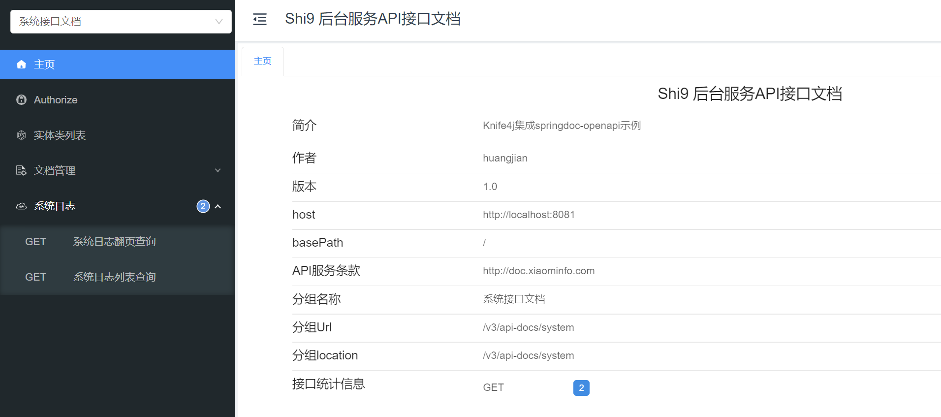 【SpringBoot3】集成Knife4j、springdoc-openapi作为接口文档,在这里插入图片描述,第2张