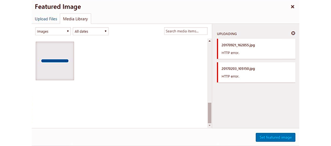 13个常见的 WordPress 块编辑器问题以及如何修复它们,HTTP 图片上传错误,第14张