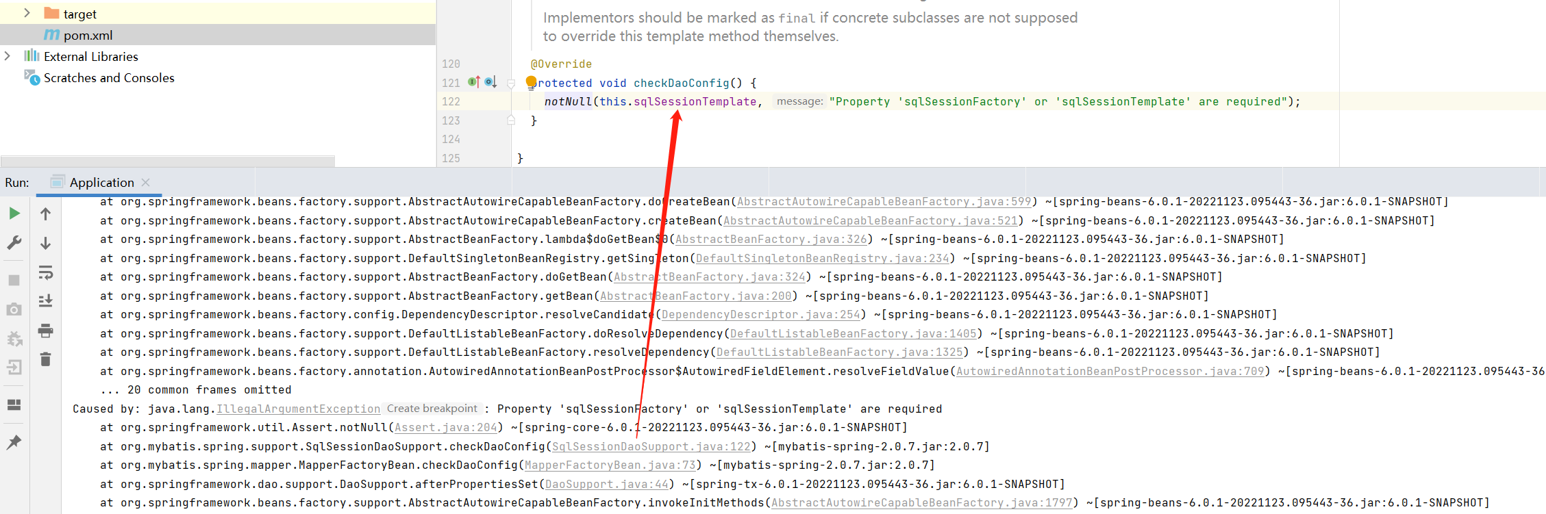 SpringBoot3整合MyBatis报错：Property ‘sqlSessionFactory‘ or ‘sqlSessionTemplate‘ are required,image-20221123230410595,第3张