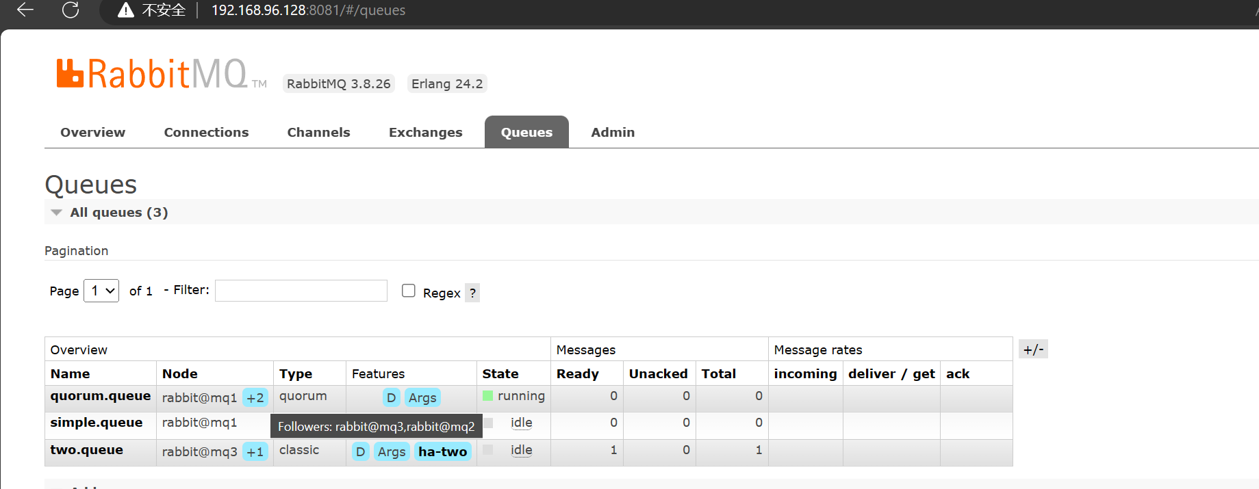 【RabbitMQ】RabbitMQ 集群的搭建 —— 基于 Docker 搭建 RabbitMQ 的普通集群，镜像集群以及仲裁队列,第23张