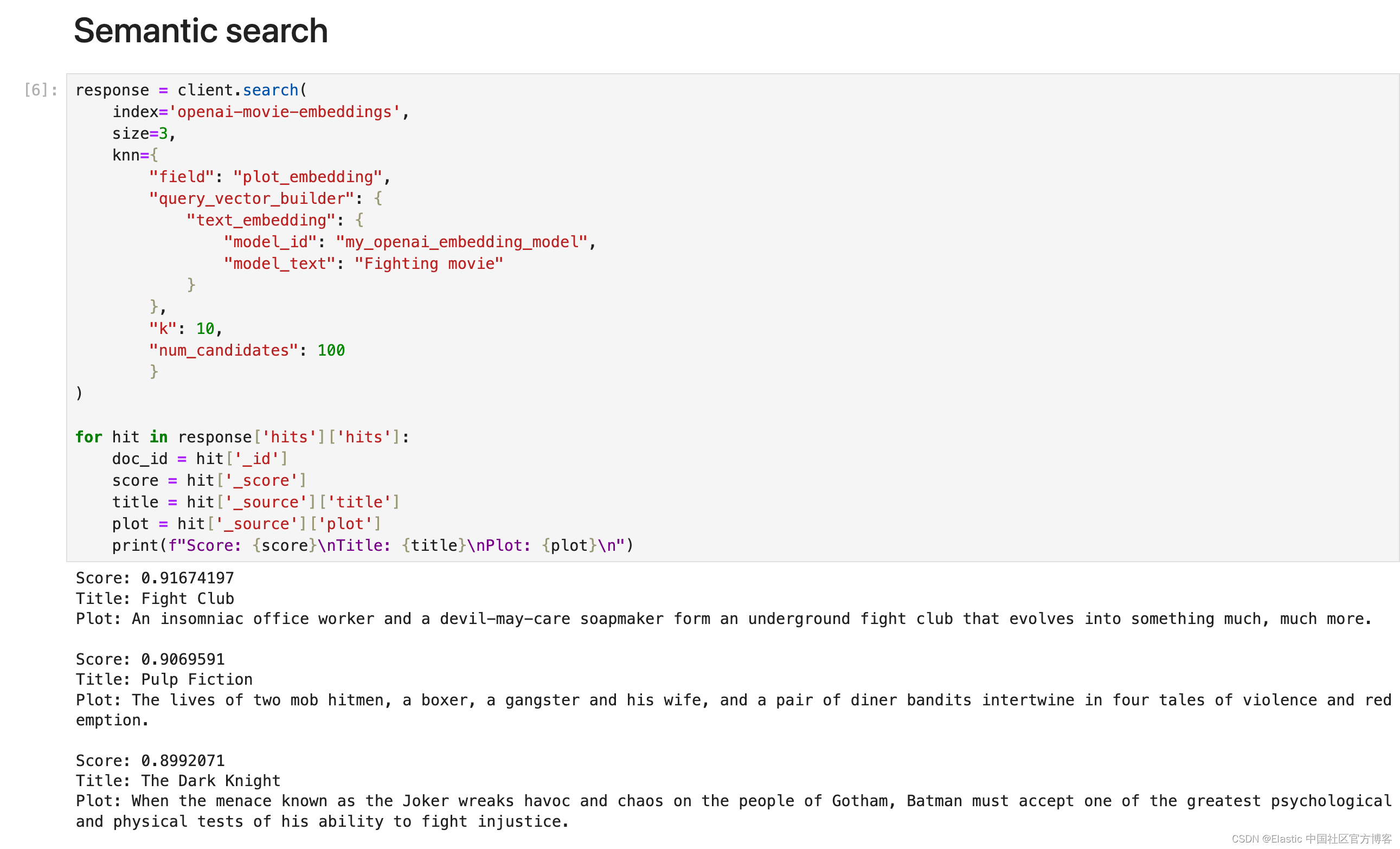 Elasticsearch：使用 Inference API 进行语义搜索,第9张