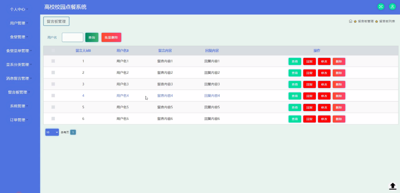 Java基于 SpringBoot 的高校校园点餐系统，附源码,第12张