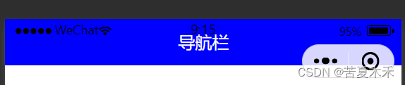 微信小程序如何自定义导航栏，怎么确定导航栏及状态栏的高度？导航栏被刘海、信号图标给覆盖了怎么办？,在这里插入图片描述,第2张