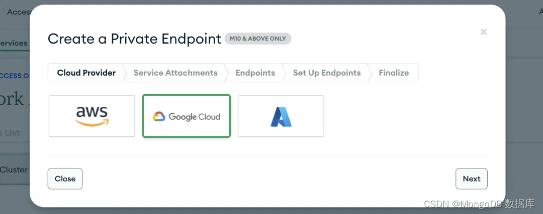 一文读懂：MongoDB Atlas怎样在AWS和Google Cloud上进行私有端点配置？,在这里插入图片描述,第9张