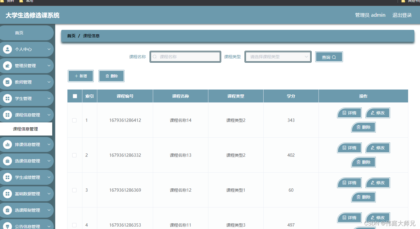 选课|基于Springboot的大学生选课系统设计与实现(源码+数据库+文档),第3张