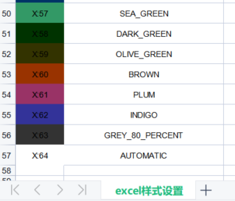 Java POI excel单元格背景色(填充)、字体颜色(对齐)、边框(颜色)、行高、列宽设置,image.png,第3张