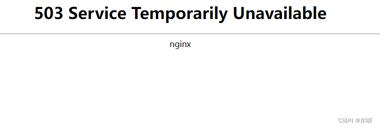 503 Service Temporarily Unavailable nginx 原因和解决办法,第1张