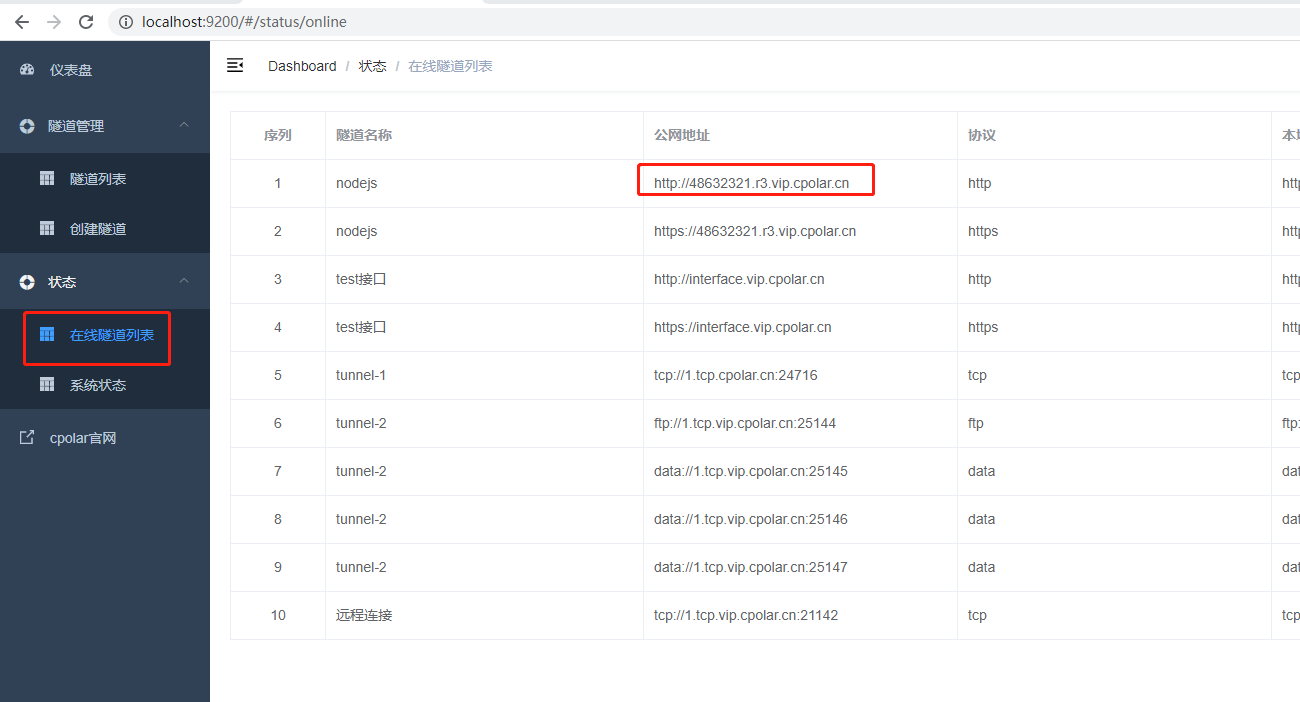 如何部署Node.js服务并实现无公网ip远程访问本地项目【内网穿透】,image-20230302171740715,第9张