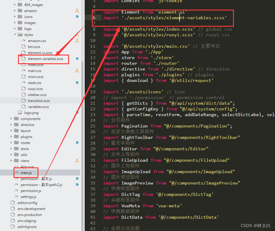 ❤ 全面解析若依框架vue2版本（springboot-vue前后分离--前端部分）,在这里插入图片描述,第4张