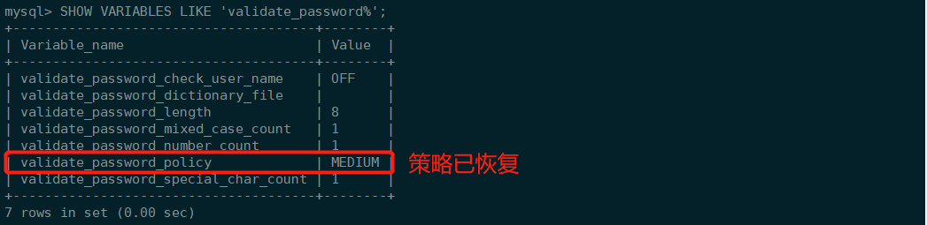 MySQL问题：ERROR 1819 (HY000): Your password does not satisfy the current policy requirements,image-20230225141404988,第5张