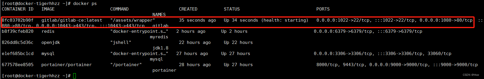 Docker安装详细步骤及相关环境安装配置（mysql、jdk、redis、自己的私有仓库Gitlab 、C和C++环境以及Nginx服务代理）,037bd17853ca4cc98da8531e17b72c35.png,第43张