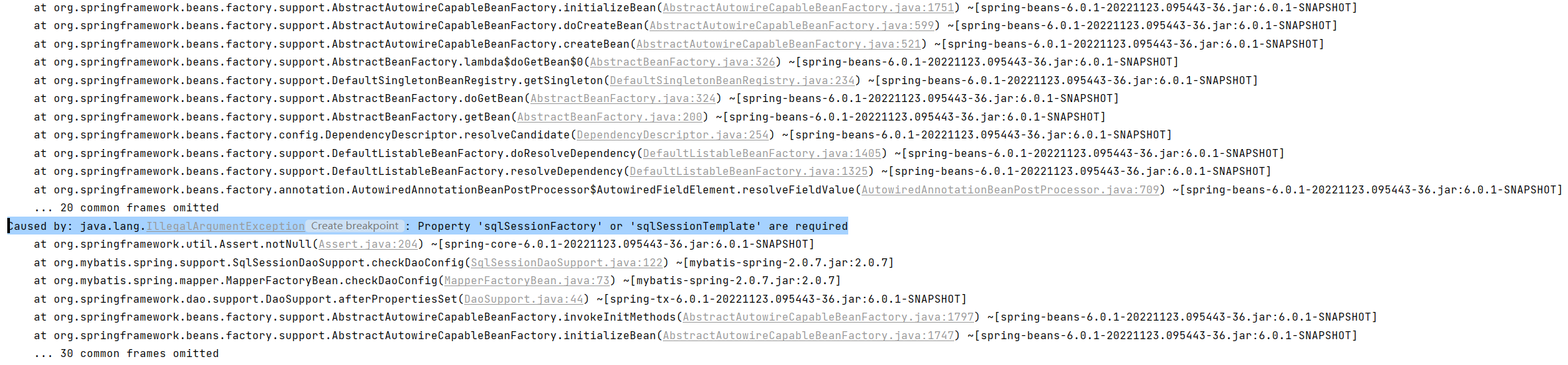 SpringBoot3整合MyBatis报错：Property ‘sqlSessionFactory‘ or ‘sqlSessionTemplate‘ are required,image-20221123225400994,第2张