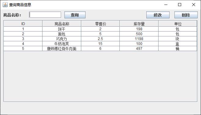 Java+Swing+Mysql实现超市管理系统,第5张